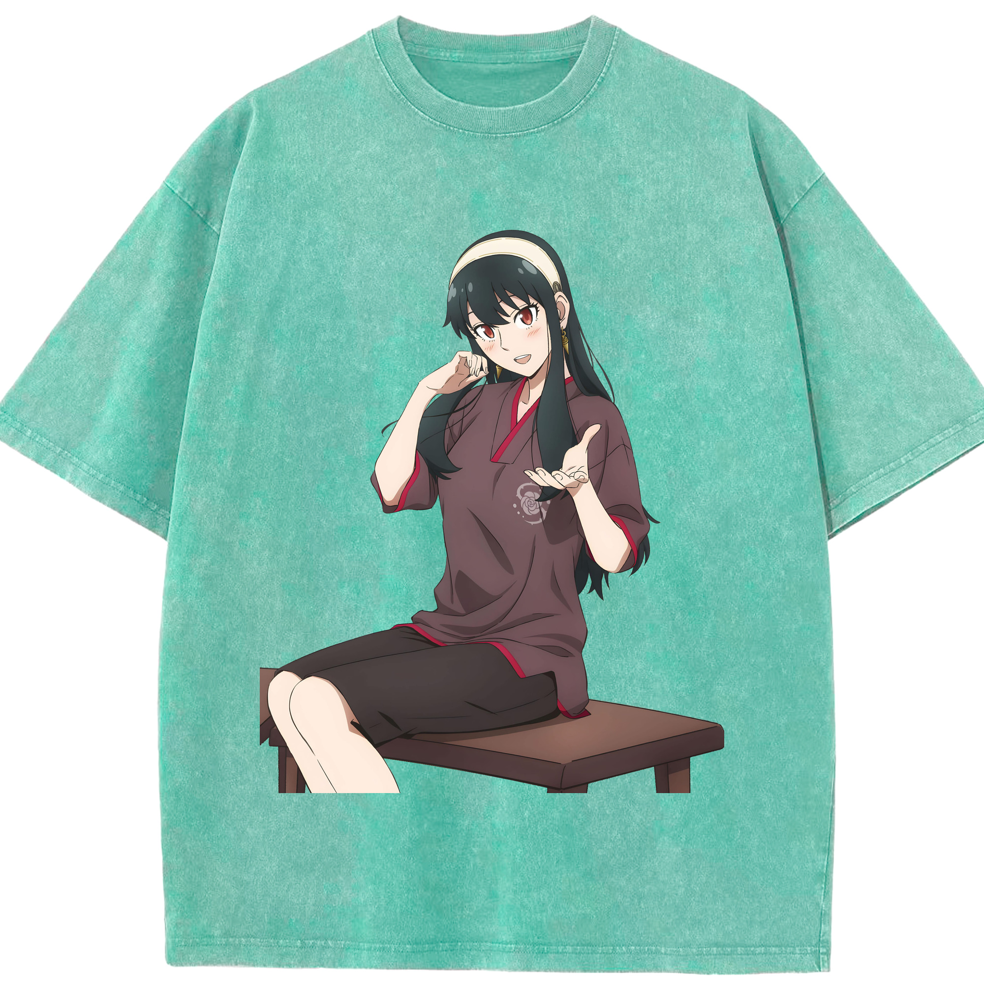 （画像用） SPY×FAMILY间谍家家酒 綿100% ヴィンテージ風 半袖Tシャツ（フロントプリント）